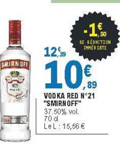 vodka red n° 21 "smirn off"