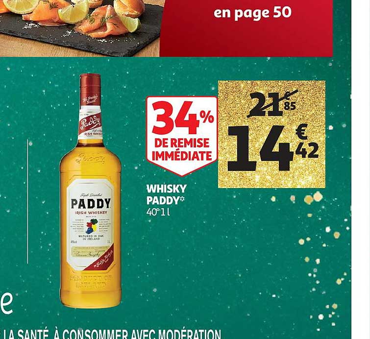Whisky Paddy 34% De Remise Immédiate