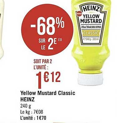 yellow mustard classic heinz