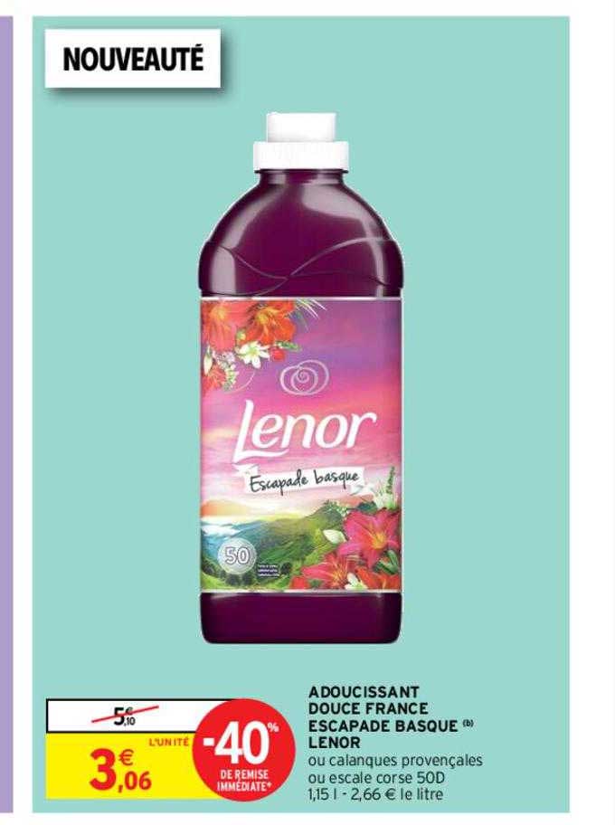 adoucissant douce france escapade basque lenor