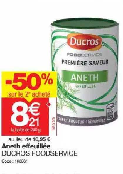aneth affeuillée ducros foodservice