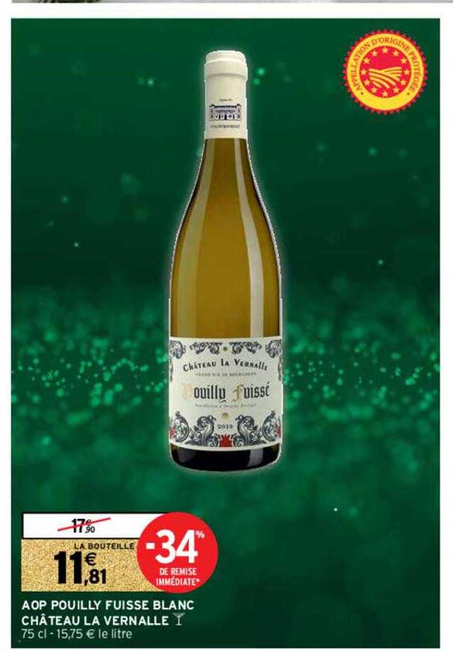 aop pouilly fuisse blanc château la vernalle