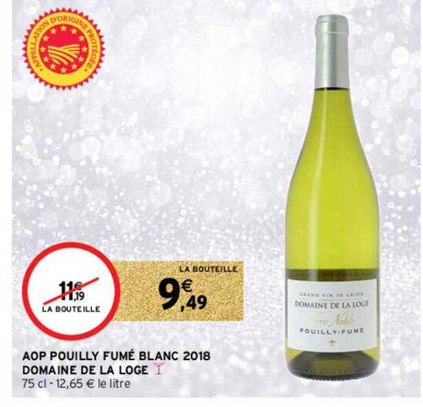 aop pouilly fumé blanc 2018 domaine de la loge