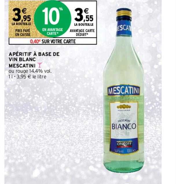 Apéritif à Base De Vin Blanc Mescatini