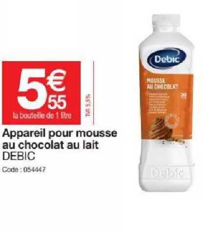 Appareil Pour Mousse Au Chocolat Au Lait Debic