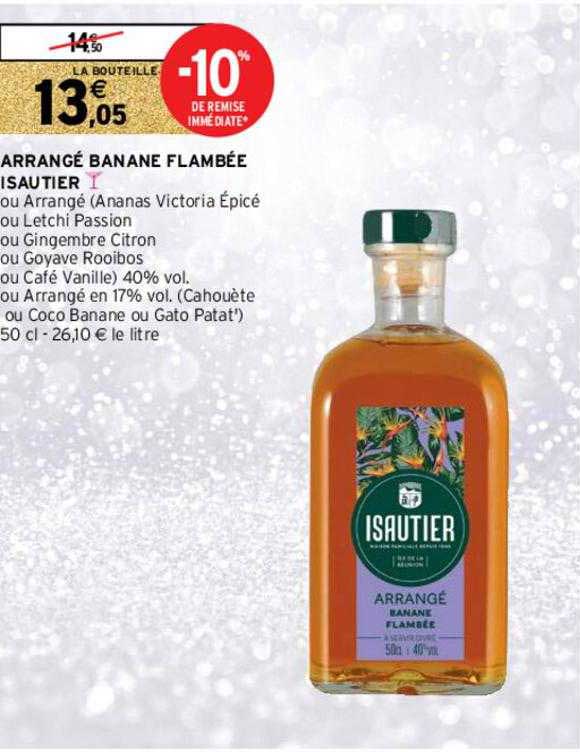 arrangé banane flambée isautier
