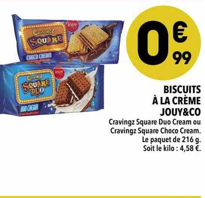 biscuits à la crème jouy & co