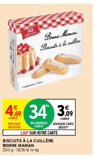 biscuits à la cuillère bonne maman