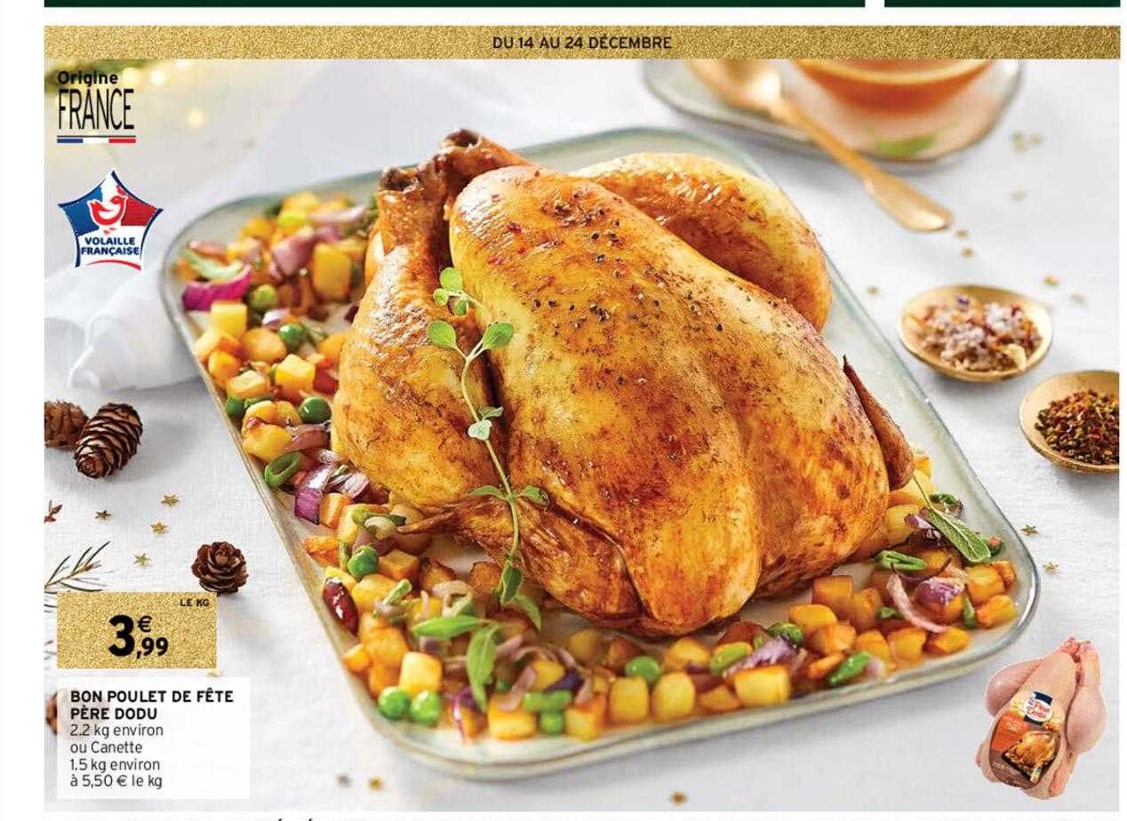 bon poulet de fête père dodu