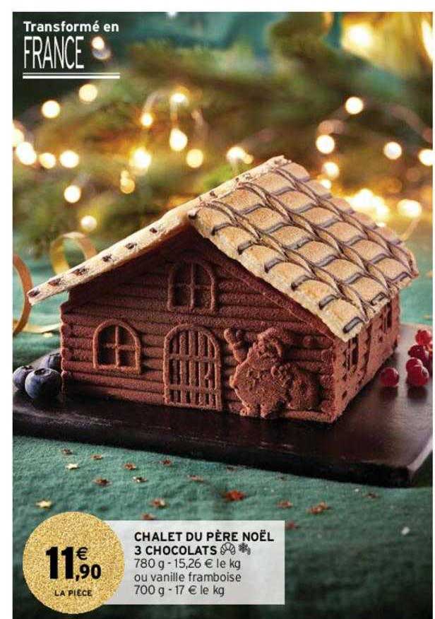 chalet du père noël 3 chocolats