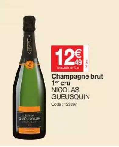 champagne brut 1er cru nicolas gueusquin