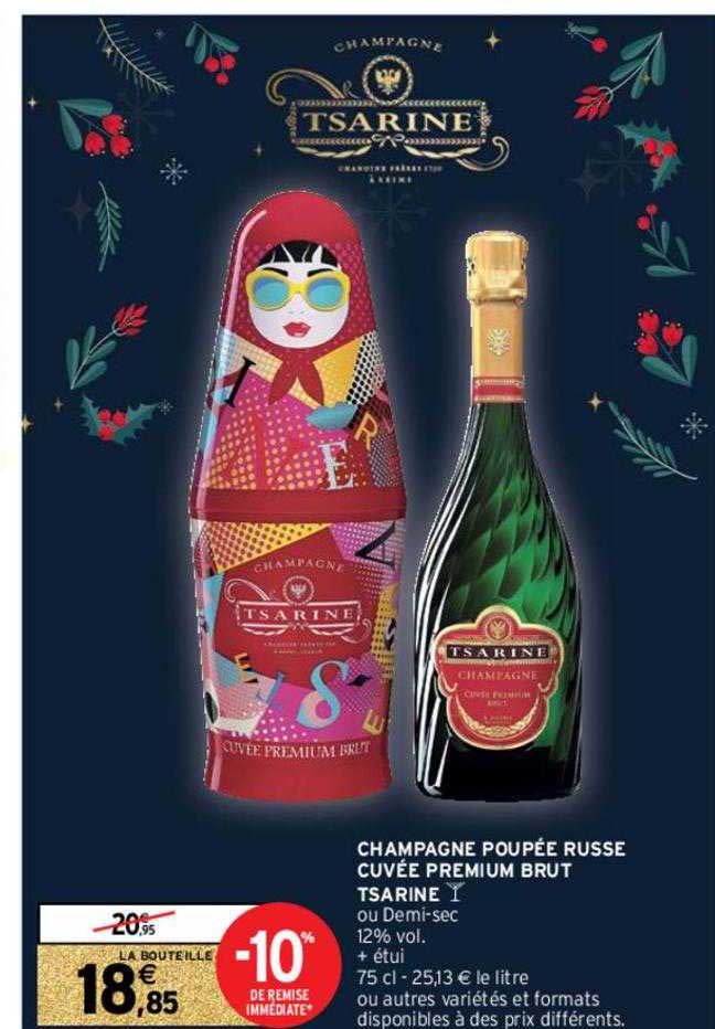 champagne poupée russe cuvée premium brut tsarine