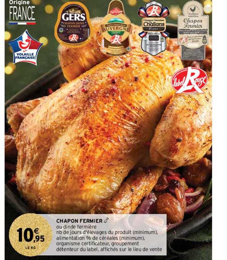 chapon fermier