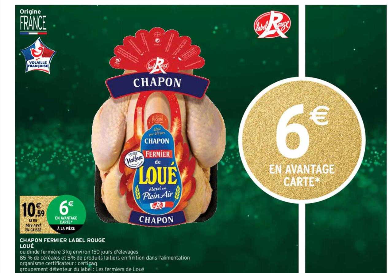 chapon fermier label rouge loué