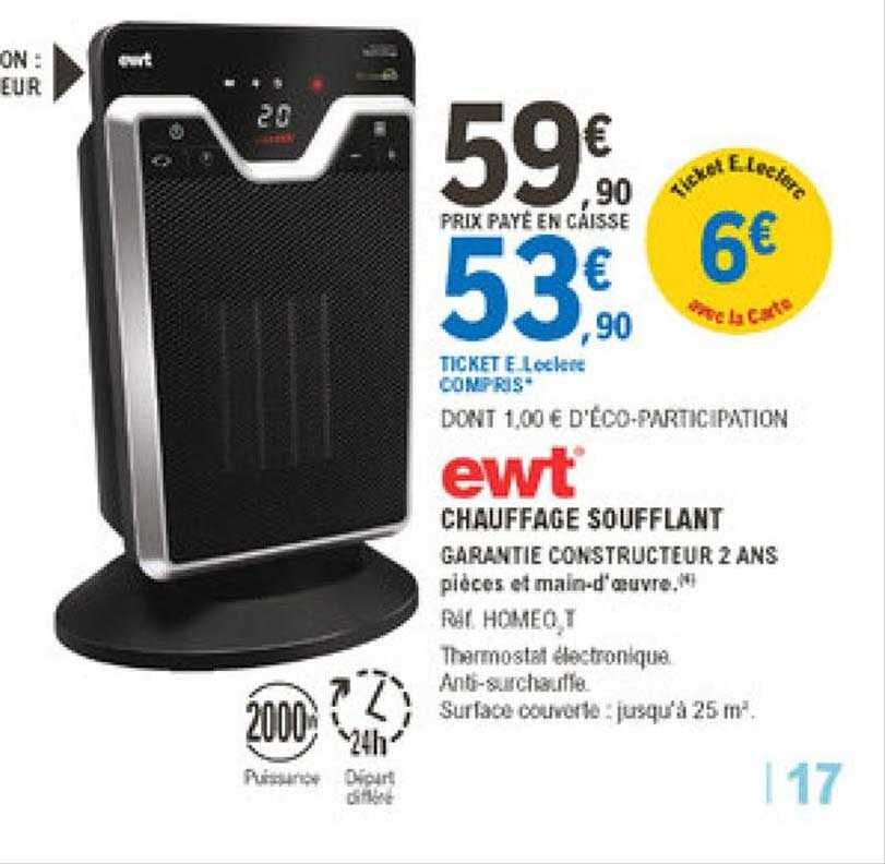 chauffage soufflant ewt
