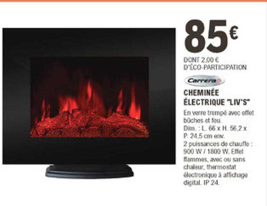 cheminée électrique "liv's" carrera