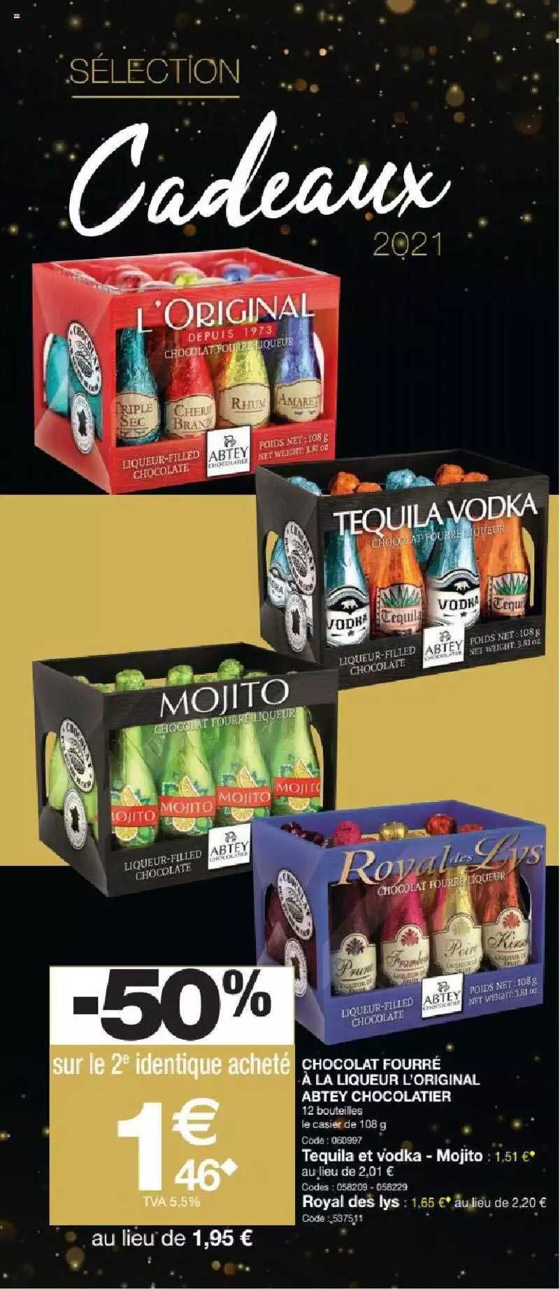 Chocolat Fourré à La Liqueur L'original Abtey Chocolatier