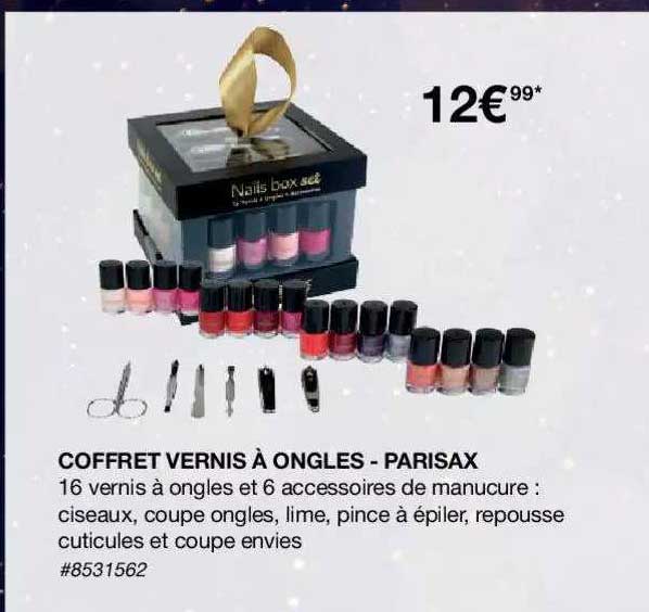 coffret vernis à ongles - parisax