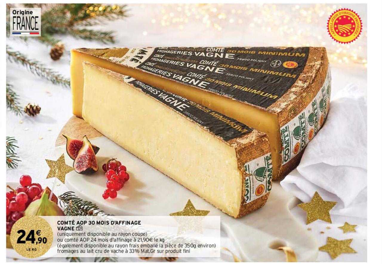 comté aop 30 mois d'affinage vagne