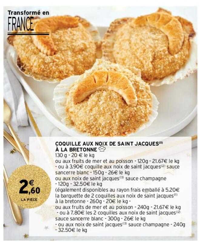 coquille aux noix de saint jacques à la bretonne