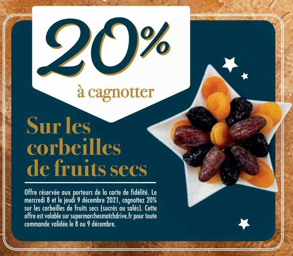 corbeilles de fruits secs