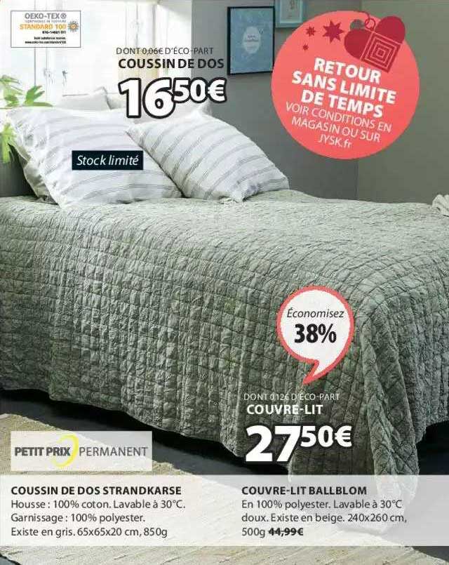 coussin de dos strandkarse, couvre-lit ballblom