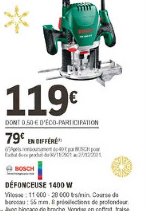 Défonceuse 1400 W Bosch