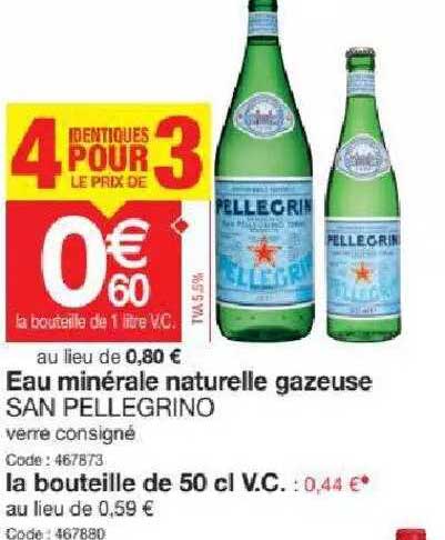eau minérale naturelle gazeuse san pellegrino