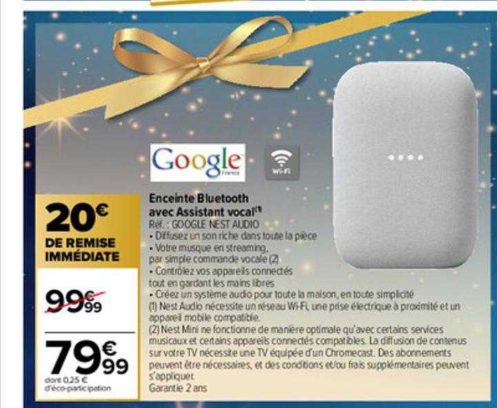 enceinte bluetooth avec assistant vocal