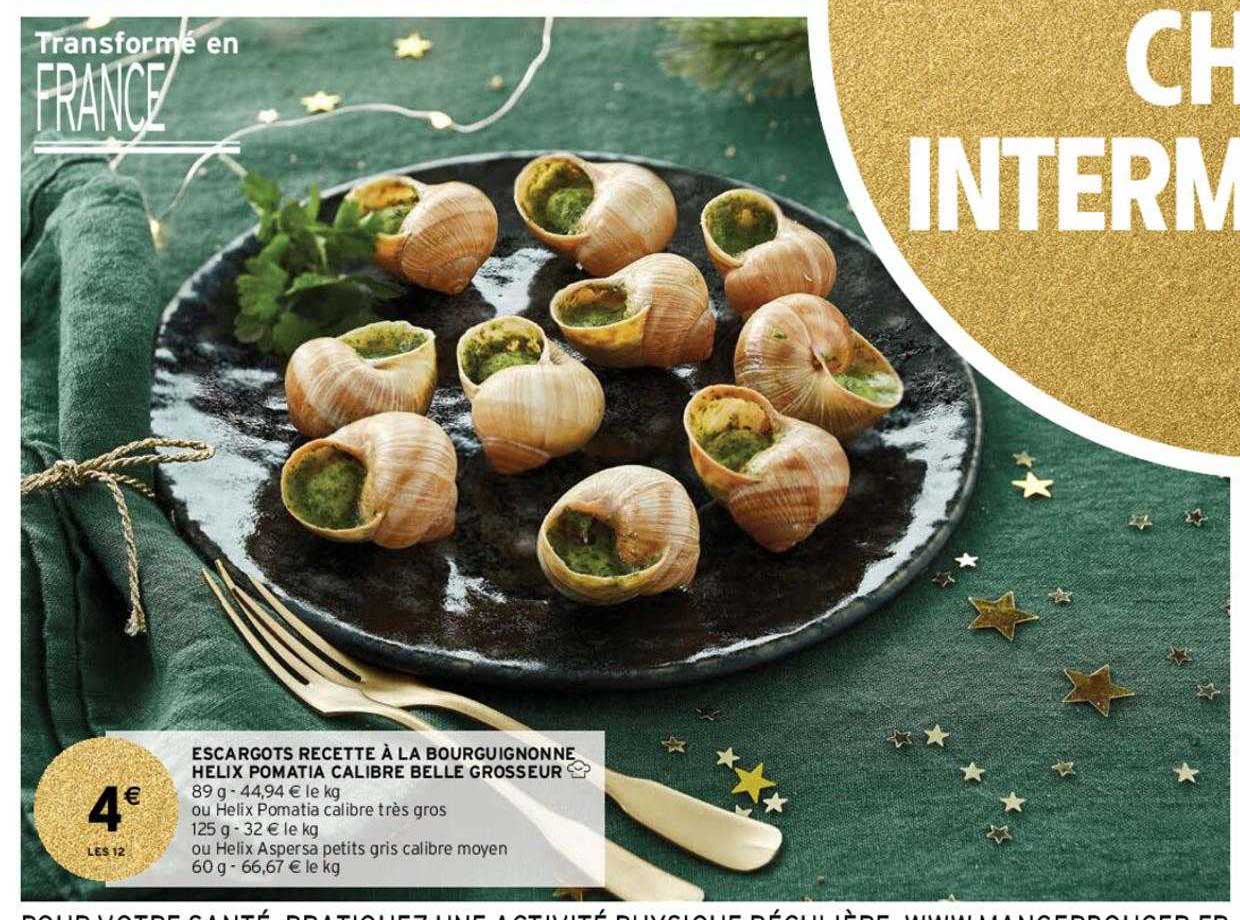 escargots recette à la bourguignonne helix pomatia calibre belle grosseur