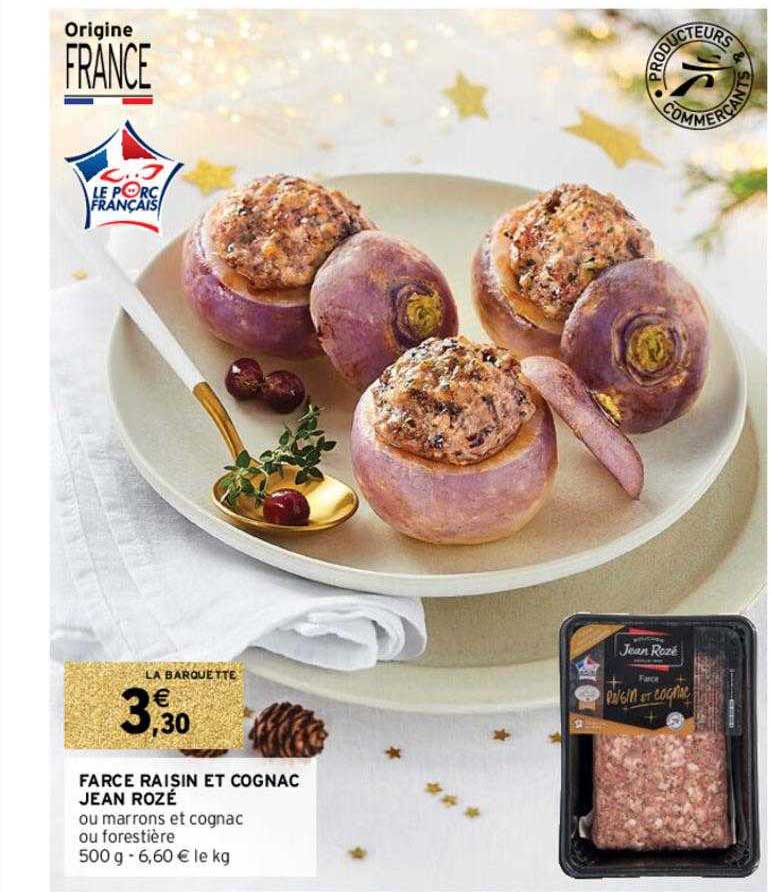 farce raisin et cognac jean rozé