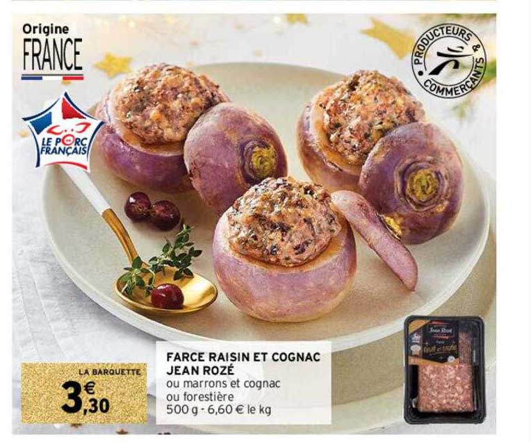 farce raisin et cognac jean rozé