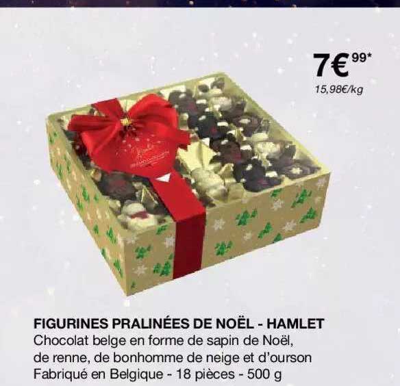figurines pralinées de noël - hamlet