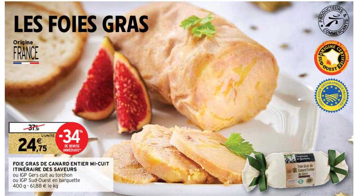 foie gras de canard entier mi-cuit itinéraire des saveurs