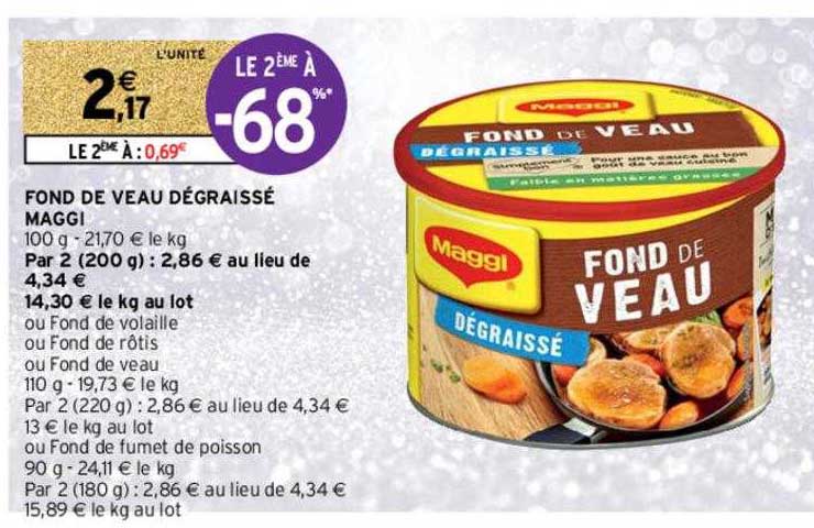Fond De Veau Dégraissé Maggi