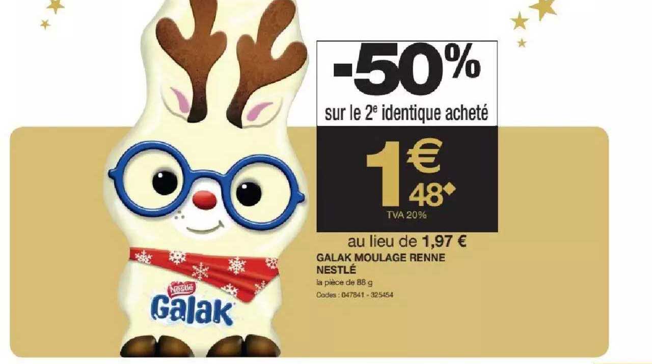 galak moulage renne nestlé