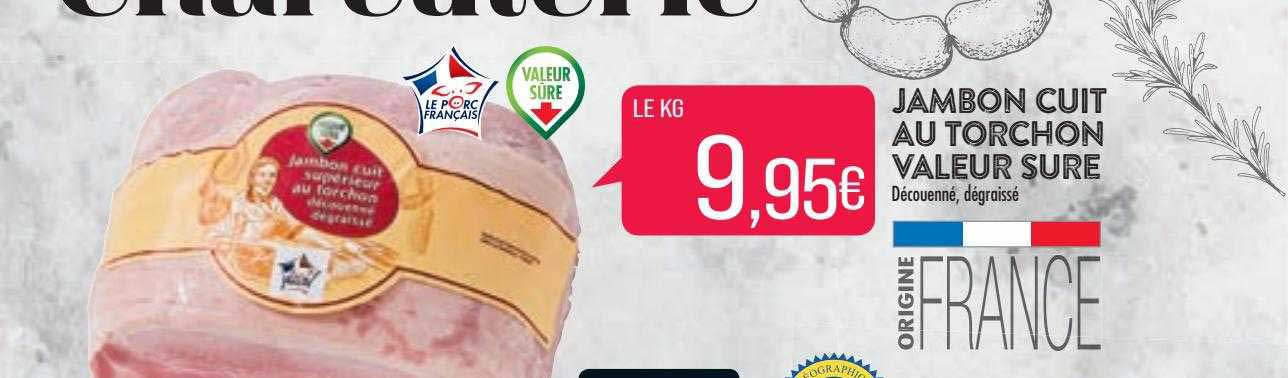jambon cuit au torchon valeur sure