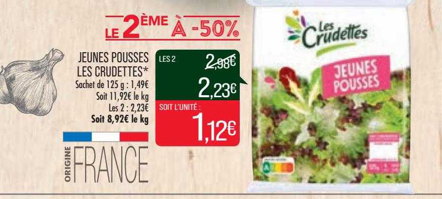 jeunes pousses les crudettes