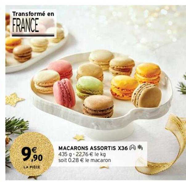 macarons assortis x36