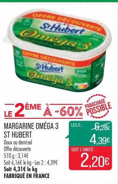 margarine oméga 3 st hubert