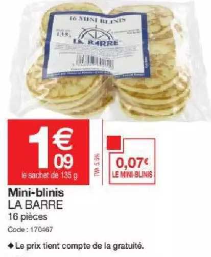 Mini Blinis La Barre