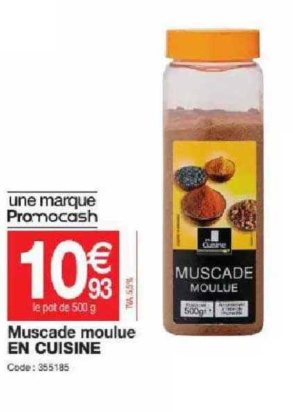 muscade moulu en cuisine