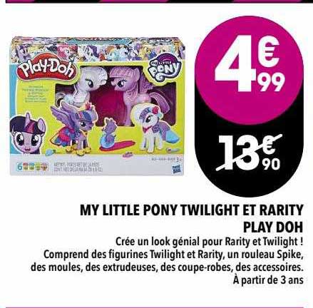 my little pony twilight et rarity play doh
