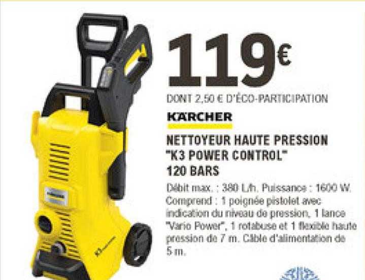 nettoyeur haute pression "k3 power control" 120 bars kärcher