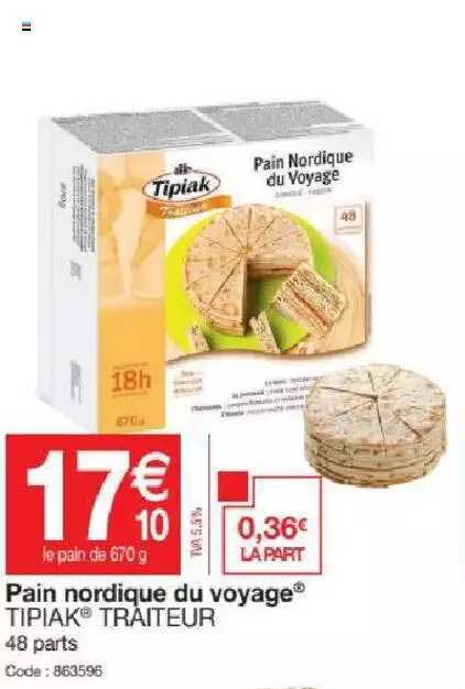 pain nordique du voyage tipiak traiteur