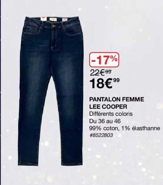 pantalon femme lee cooper