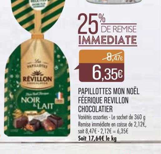 papillottes mon noël féerique revillon chocolatier