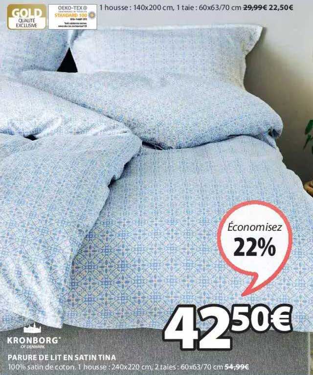 parure de lit en satin tina kronborg