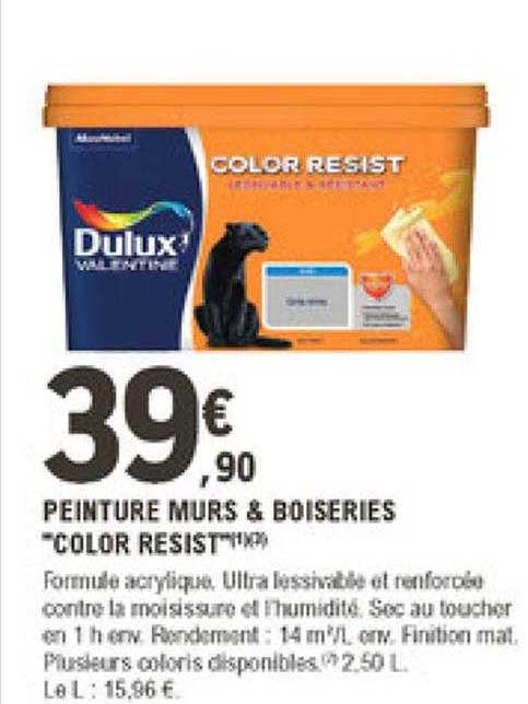peinture murs & boiseries "color resist"