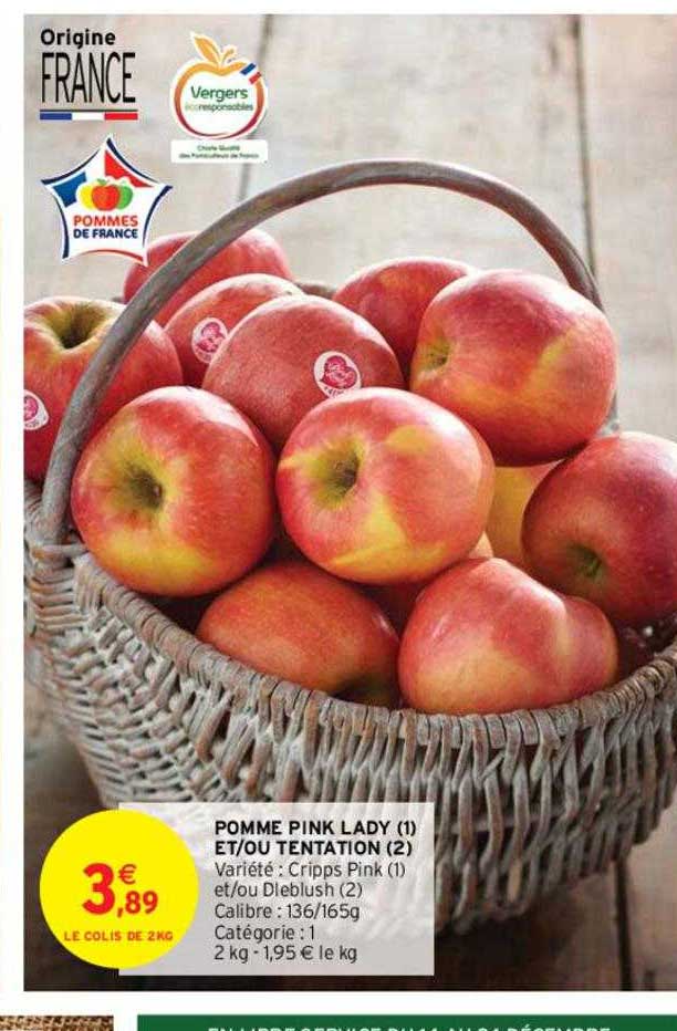 pomme pink lady et-ou tentation